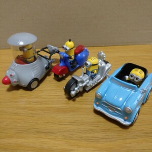 海外 限定 minions minion minicar ミニカー セット ミニオンズ ミニオン フィギュア マスコット figure コレクション 置物 車 バイク ②