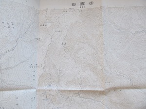 2.5万分の1地形図「白雲台」北海道●平成2年発行