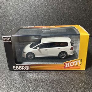 【未使用】 EBBRO エブロ HONDA ホンダ　オデッセイ　アブソルート　1/43 パールホワイト　ダイキャストモデル