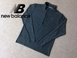 ★美品★ニューバランス ハーフジップ ストレッチウーブン ジャケット XL 長袖 ランニング 吸汗速乾 リフレクター New Balance NB MT83915