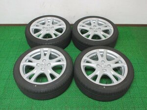 AZ198【送料無料 在庫処分】195/45R16 超溝高 8~8.5分山 ヨコハマ 夏タイヤ BluEarth-GT AE51 ホイールセット 4本 マツダ デミオ 純正 激安