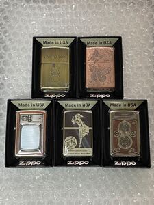 【zippo】【未使用】ジッポー ライター 紙ケース 保証書付 まとめ 5点