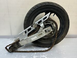 1台ばら売り XJR400 【4HM】リア周りASSY リアホイール スイングアーム スプロケ チェーンケース XJ400 XJR400R ゼファー400 CBX400F 