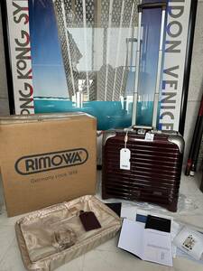 【即決/即納】 新品未使用・保管品 付属品完備 RIMOWA リモワ LINBO CARMONA RED リンボ 24L TSAロック ビジネストローリー 881.40.34.２④