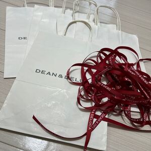 DEAN&DELUCA ディーン　アント　デルーカ　ショッパー　リボン　紙袋　