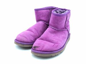 UGG Australia アグ オーストラリア F19013B ムートン ブーツ size23ｃｍ/紫 ◆■ ☆ djc3 レディース