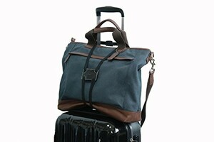スーツケース 上の サブバッグ の 固定に活躍 ずり落ち 防止 コンパクト 調整可能 バッグ 固定 ベルト (ブラック)