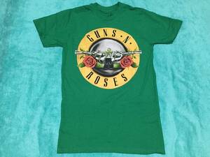 GUNS N ROSES ガンズ アンド ローゼス Tシャツ S バンドT ロックT Slash Use Your Illusion Appetite for Destruction グリーン