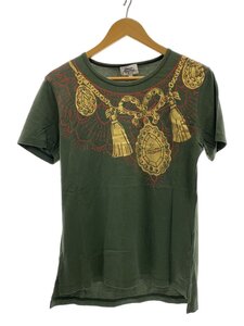 Vivienne Westwood MAN◆ネックレスプリントTシャツ/サイズ：46/コットン/グリーン/199014/ヴィヴィアンウエストウッドマン