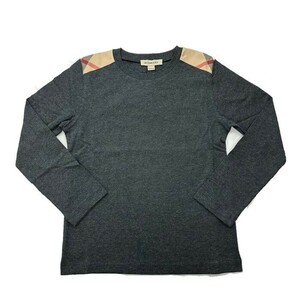 ◎【新品】 BURBERRY　バーバリー　キッズ　ボーイズ　カットソー　[6Y/114]　グレー系　73483