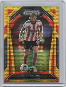 2020-21 Panini Prizm Premier League Soccer EPL Breakaway[OLIVER McBURNIE]Breakaway Gold Prizm Rookie Card(10枚限定)RC