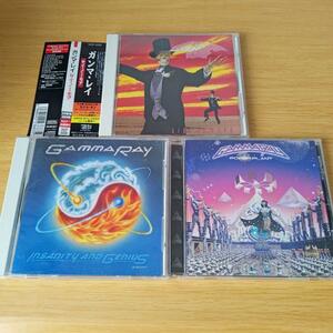 p-825 CD3枚セット GAMMA RAY ガンマ・レイ SIGH NO MORE INSANITY AND GENIUS POWERPLANT