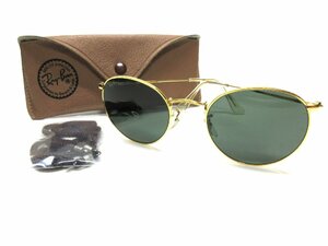 未使用に近い B&L RayBan ROUND METAL/W0603 ボシュロム レイバン ラウンドメタル /G-15/サングラス/USA/アメリカ/米国製