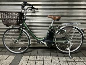 【Panasonic】電動アシスト自転車 ビビ・L 24 24型 12Ah 内装3段変速 グリーン 2019年モデル