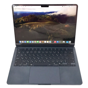 1円 Apple MacBook Air 13.6インチ ノートPC MLY33J/A 2022 M2 8GB 256GB ミッドナイト Sonoma 14.3.1