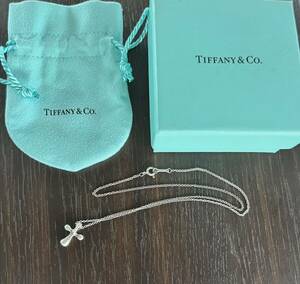 ティファニー TIFFANY&Co. ネックレス シルバー アクセサリー 925 スペイン製 Spain エレサペレッティ スモールクロス ブランド 