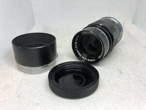 Canon L 100mm f3.5 後期型 フード・リアキャップ付き ジャンク品