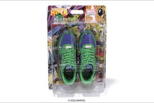 新品未開封 BAPE MARVEL HULK BAPE STA us8 ベイプ マーベル ハルク ベイプスター 26cm A BATHING APE Marvel Comics マーベルコミックス