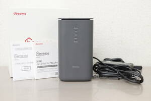  docomo home 5G HR02 5G対応 ホームルーター Wi-Fi ダークグレー 5L371