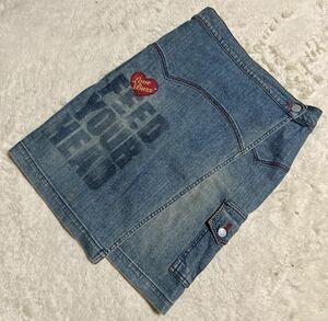 HYSTERIC GLAMOUR デニムスカート ラップスカートヒステリックグラマー HYSTERIC MINI ヒステリックミニ ヒスミニ