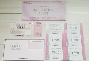 【送料無料】JR九州株主優待1日乗車券×1枚　グループ株主優待券500円×5枚　JR九州高速船割引券×1枚 24年7月1日～25年6月30日