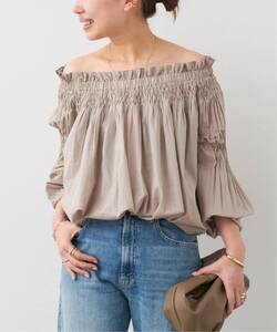 ドゥーズィエムクラス 　MUSE de Deuxieme classe　24SS Marlette マーレット　AMIEL OFF-SHOULDER　フレア　ブラウス