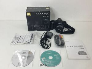 ●代DM245-80　Nikon ニコン COOLPIX P520 コンパクトデジタルカメラ 箱 コード　取扱説明書付き