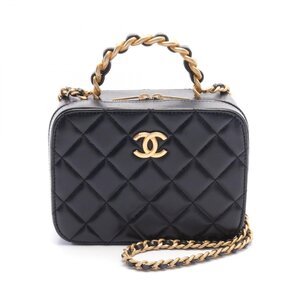 シャネル マトラッセ バニティ ブランドオフ CHANEL ラムスキン（羊革） ショルダーバッグ ラムスキン 中古 レディース