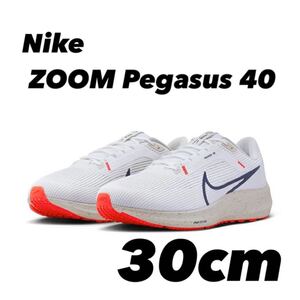 Nike ZOOM Pegasus 40 ナイキ ズーム ペガサス40 White/Light Allwood Brown/Phantom/Obsidian DV7480-100 30cm