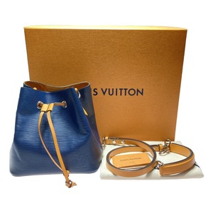 ◎◎ LOUIS VUITTON ルイヴィトン エピ ネオノエBB M53610 ネイビー アンディゴ・サフラン 2WAY 目立った傷や汚れなし