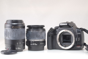 ★良品★Canon EOS Kiss Digital X / CANON ZOOM LENS EF-S 18-55mm F3.5-5.6 Ⅱ USM / EF 55-200mm F4.5-5.6 Ⅱ USM#1573