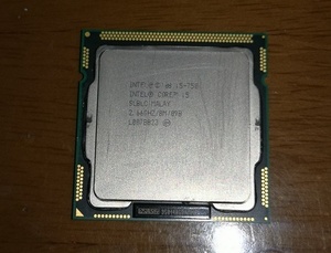 【動作確認済み】INTEL　Core i5-750　LGA1156　4コア　2.66GHz