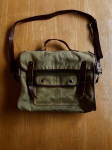 名作 RRL BUCKLAND MESSENGER BAG キャンバスショルダーバッグ トートバッグ 2WAY仕様 ブリーフケース ラルフローレンビンテージ BAG