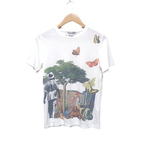 YVES SAINT LAURENT イヴサンローラン 288894 Y1LUN Tシャツ Butterfly Man Tiger T-Shirt 蝶 トラ タイガー print nature ITALY XS