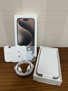 ☆ iPhone15 Pro 128GB ナチュラルチタニウム Apple Store購入品 ☆