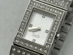 Dolce & Gabbana ドルチェ＆ガッバーナ　本物　ギラギラブレスレット型　レディース腕時計　稼働品