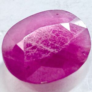 1円〜!!ソ付!!（天然ルビー9.42ct）j 約14.50×11.76mm ルース 裸石 corundum コランダム ruby 宝石 jewelry BJ1/DE0 w3 マ21