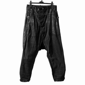 BORIS BIDJAN SABERI BAGGY TROUSER / VINYL COATED & NICKEL PRESSED P1.1-FKU10001 定価119900円 11bybbs A.F ARTEFACT m.a+ incarnation