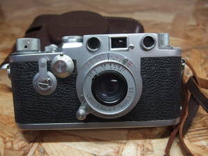 【　Leica カメラ　Elmar　f3.5/5cm　付き　現状品　】