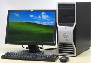 DELL Precision T3500-W3565SMT ■ 19インチワイド 液晶セット ■ XEON-W3565/DVDマルチ/Quadro 2000/希少OS/WindowsXP ワークステーション