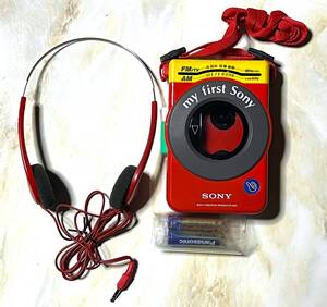 超希少 SONY my first sony WALKMAN Radio Cassette Player ラジオカセットプレーヤー WM-F3030 動作確認 実用可