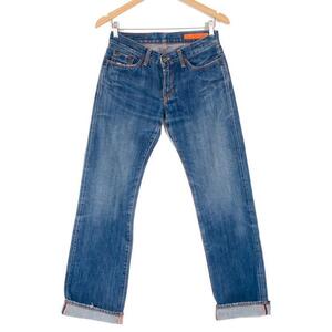 稀少 ジーンショップ デニム サイズ27インチ jeanshop ミディアムクラシック 革パッチ