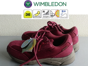 新品 在庫処分アサヒ ウィンブルドン WIMBLEDON L031 ワイン 22cm スニーカー カジュアルシューズ 運動靴 撥水