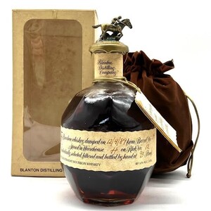 仙6【未開栓】Blanton 1989年 Single Barrel バーボン ウイスキー 750ml ブラントン シングルバレル 古酒 箱 巾着付