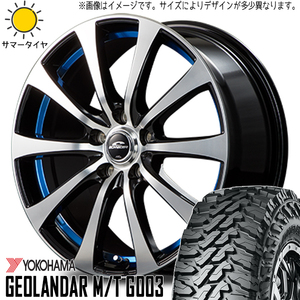 145/80R12 サマータイヤホイールセット ハイゼットジャンボ etc (YOKOHAMA GEOLANDAR G003 & SCHNEIDER RX01 4穴 100)