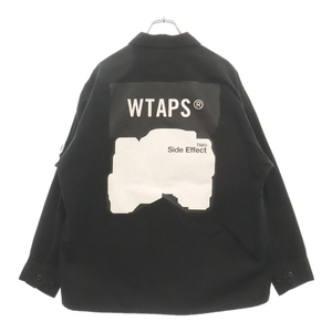 WTAPS ダブルタップス 19AW JUNGLE LS SHIRT.COTTON.CANVAS ジャングル ロングスリーブシャツ コットン キャンバス 192WVDT-SHM03 ブラック