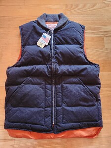 SALE! 送料込★東洋 SUGAR CANE　シュガーケーン SC14010 アメリカ製　ハイクオリティ　DOWN VEST　ダウンベスト　ブラック　M