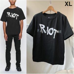 XL 新品正規 2020AW RIOT FACETASM ライオット ファセッタズム ロゴ 半袖 Tシャツ 黒 ブラック メンズ 希少サイズ