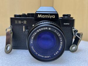 HY1036 Mamiya ZE-2 Quartz / Mamiya-Sekor 50mm F1.7　シャッターOK 現状品　0419