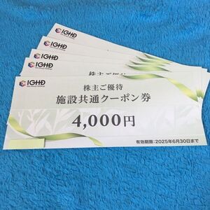 【最新】飯田グループ 株主優待券（施設共通クーポン券） 20000円分 江の島アイランドスパ 吉祥 クレイドルキャビン 館山　ホテル　2万